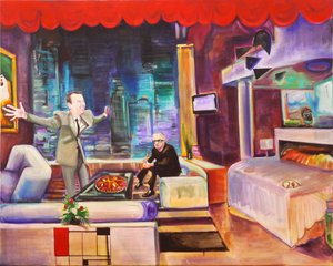 Damien Hirst und Jeff Koons von Piet Mondrian
